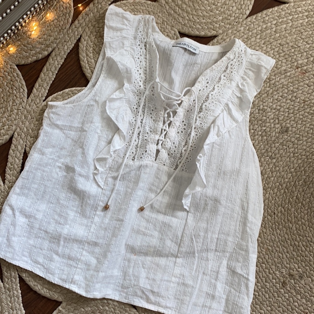 Heart loom Ruffle Top - Picture 4 of 5